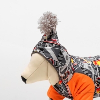 Комбинезон для животных "Принт", флис, 2XL (ДС 34-36,ОШ 34-36,ОГ 44-48 см), микс