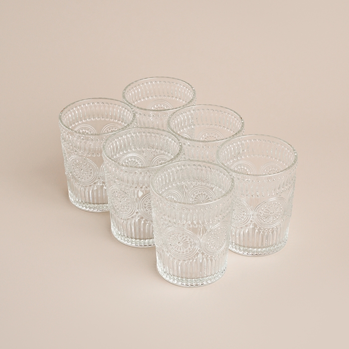 Набор стаканов стеклянный SL Home &laquo;Ларго&raquo;, 300 мл, 8&times;10 см, цвет прозрачный