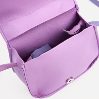 Сумка детская для девочки на магните, цвет сиреневый