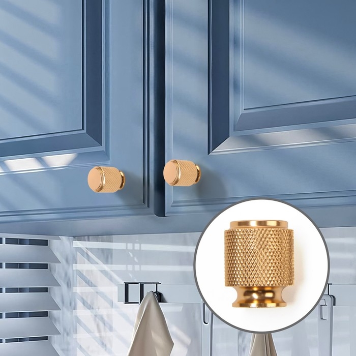 Ручка кнопка CAPPIO PK327, d=20 мм, цвет золото Ручка кнопка CAPPIO PK327, d=20 мм, цвет золото