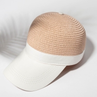 Кепка женская плетеная MINAKU цвет пудровый, размер 56-58 Кепка женская плетеная MINAKU цвет пудровый, размер 56-58