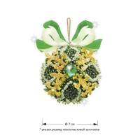 Новогодний шар из пайеток «Изумруд» Новогодний шар из пайеток «Изумруд»