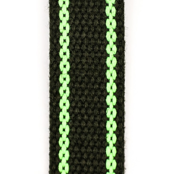 Поводок брезентовый, 1,6 м х 2,5 см, хаки/зелёный