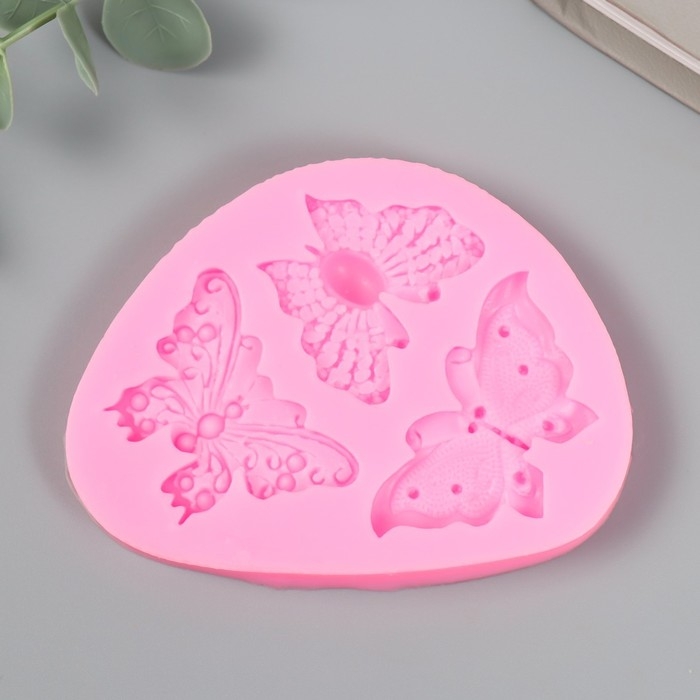 Молд силикон Молд силикон "Рой бабочек" 3 предмета 1х9,5х7 см