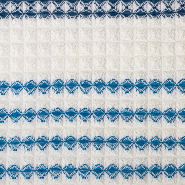 Полотенце вафельное Этель Полотенце вафельное Этель "Waffle" 70х140 см, цвет коричнево-голубой, 100% хлопок, 280 гр/м2