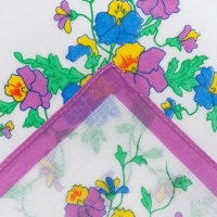 Набор женских носовых платков в коробке ЭТНИКА, 30х30, 6 шт, цвет МИКС