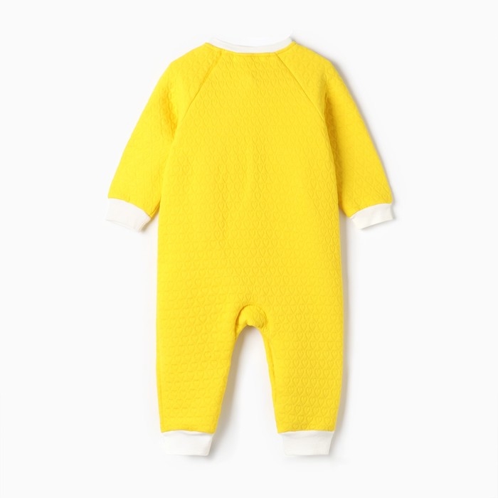 Комбинезон детский, цвет жёлтый, рост 80 см