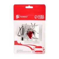 Украшение в дефлектор автомобиля, Паук, ароматизатор, 5.4&times;5.4 см, красный