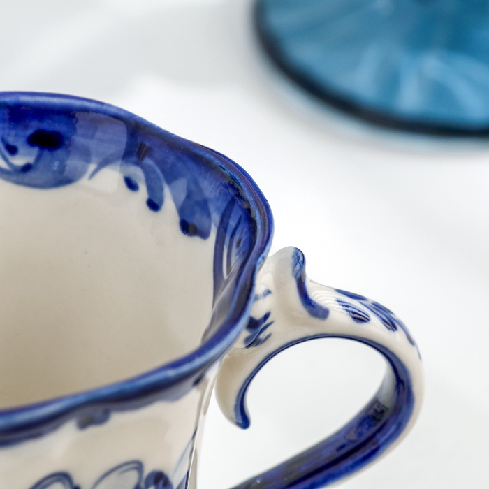 Кружка Кружка "Колокольчик", 120 мл, 8 см, гжель, фарфор