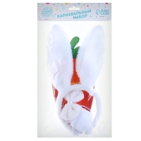 Карнавальный набор &laquo;Классный зайчик&raquo; (ободок-ушки+ хвостик+ бабочка+ морковка)