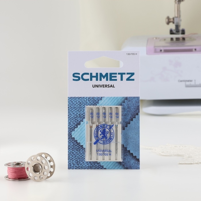 Иглы для бытовых швейных машин, универсальные, №80/90, 5 шт Иглы для бытовых швейных машин, универсальные, №80/90, 5 шт