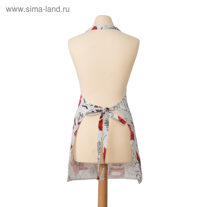 Фартук  "Доляна" Новогоднее настроение 60х65 см, 100% хлопок, 164 г/м2