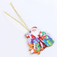 Ёлочная игрушка - подвеска деревянная «Новый год! Дед мороз и зверята» Ёлочная игрушка - подвеска деревянная «Новый год! Дед мороз и зверята»