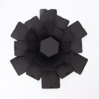 Коробка-сюрприз раскладушка, Черная