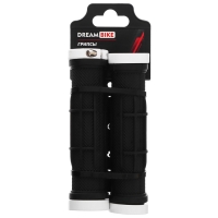 Грипсы 130 мм, lock on, цвет чёрный/белый