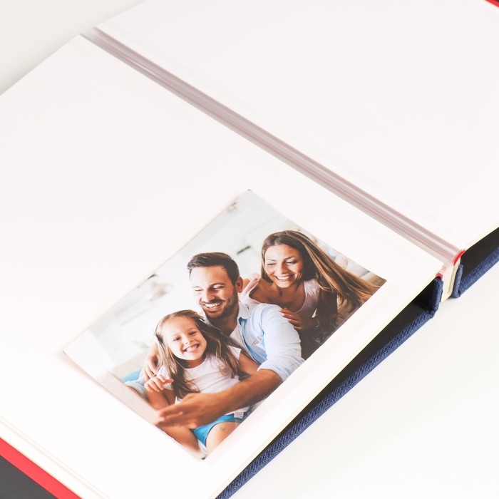 Фотоальбом магнитный 20 листов "Антея" синий 28х3,3х27 см