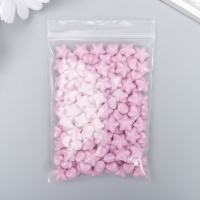 Сургуч в гранулах в пакете "Звёздочки" нежно-розовый матовый 55 гр 12х8 см