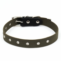 Ошейник брезентовый безразмерный однослойный, 72 х 3,5 см, ОШ 45-60 см, хаки Ошейник брезентовый безразмерный однослойный, 72 х 3,5 см, ОШ 45-60 см, хаки