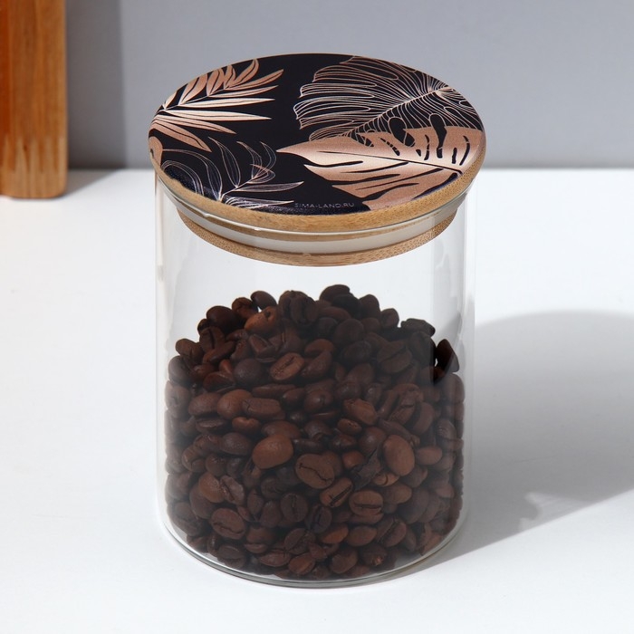 Банка для хранения сыпучих продуктов и круп &laquo;Тропики&raquo;, 450 мл