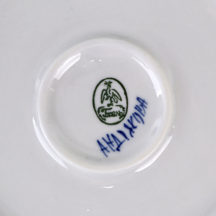 Блинница &laquo;Цветок&raquo;, 24х15 см гжель