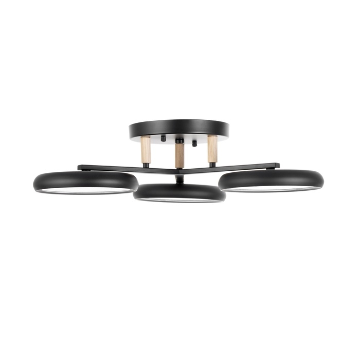 Люстра "Алис" 3хLED 72Вт 3000-6000К черный 52х52х13 см