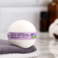 Бомбочка для ванны из гималайской соли "Добропаровъ" лаванда- ментол, 110 г