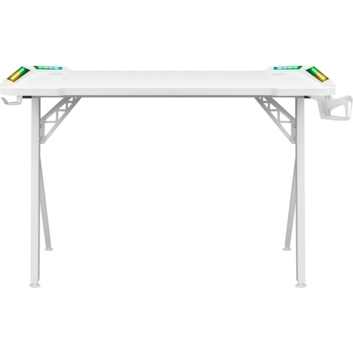 Стол игровой Defender Infinity, 120х75х60 см, нагрузка до 110 кг, подсветка, белый