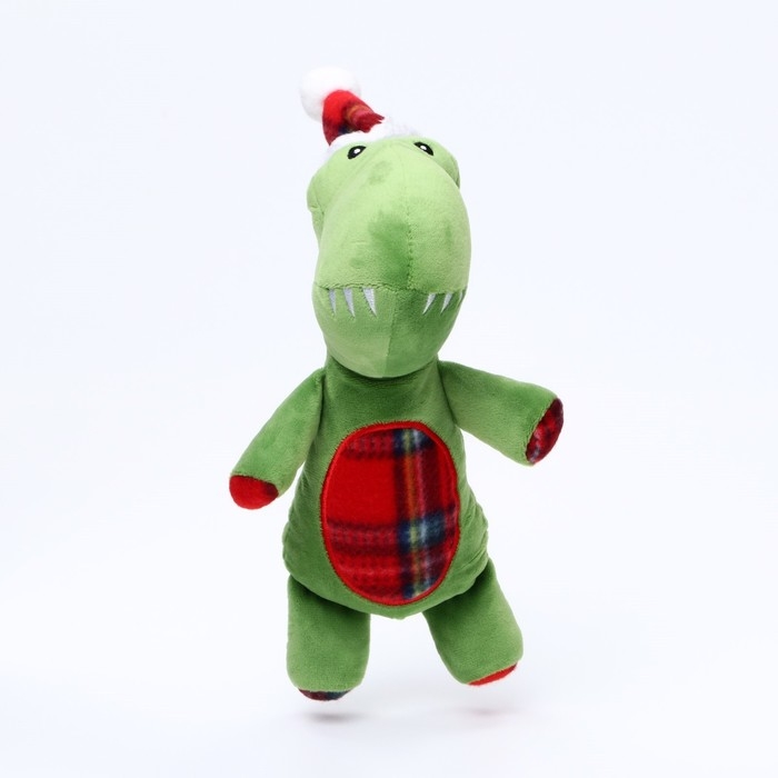 Игрушка мягкая для собак Игрушка мягкая для собак "Дино" с пищалкой, 35 х 16 см