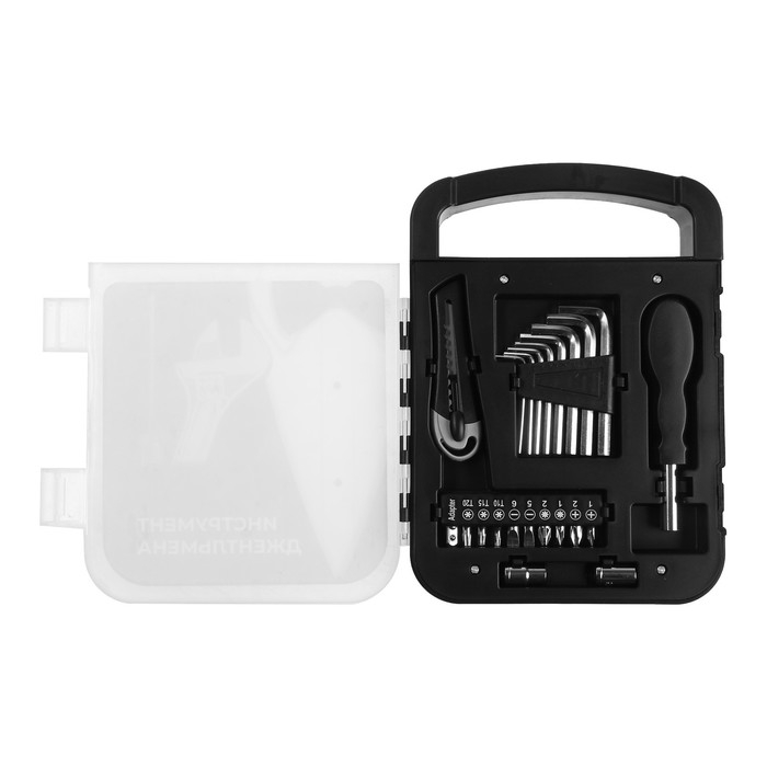 Набор инструментов ТУНДРА, подарочный пластиковый кейс, 22 предмета