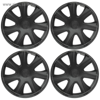 Колпаки колесные R16 "ДЖОЙ ", серебристый карбон, набор 4 шт