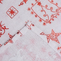 Скатерть Этель Новогодняя 140*220 &plusmn;5 см, 80% п/э 20% лен, 120гр/м2