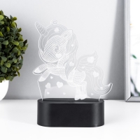 Светильник сенсорный "Единорожек" LED USB (90см) от батареек 3xАА черный 14х5,5х18,5 см RISALUX 765 Светильник сенсорный "Единорожек" LED USB (90см) от батареек 3xАА черный 14х5,5х18,5 см RISALUX 765