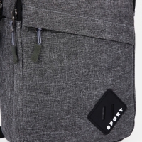 Сумка мужская, цвет серый