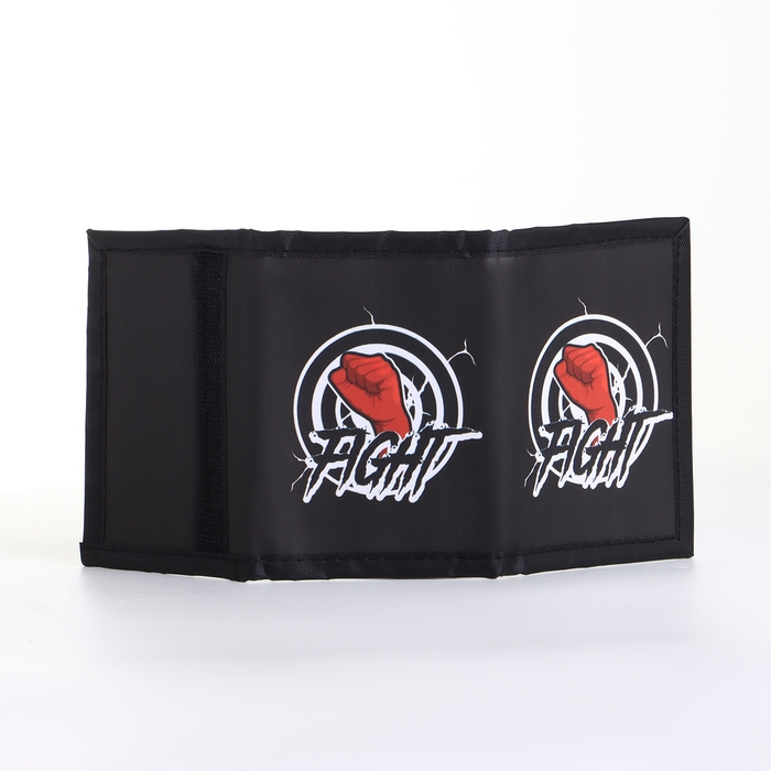 Кошелёк детский на липучке &laquo;Выбражулька&raquo;, цвет чёрный