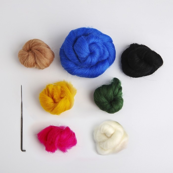 Валяние из шерсти на новый год. Игрушка своими руками &laquo;Гномик с ёлочкой&raquo;, новогодний набор для творчества