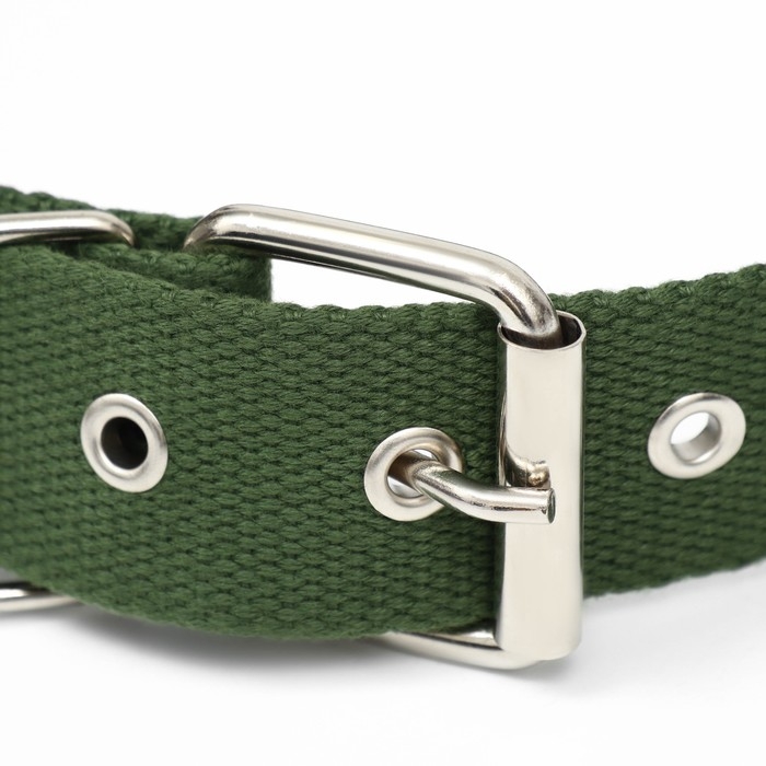 Ошейник брезентовый однослойный, 72 х 3,5 см, хаки Ошейник брезентовый однослойный, 72 х 3,5 см, хаки