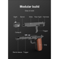 Конструктор Оружие Техно &laquo;Пистолет&raquo;, 332 детали, 6 пуль, стреляет