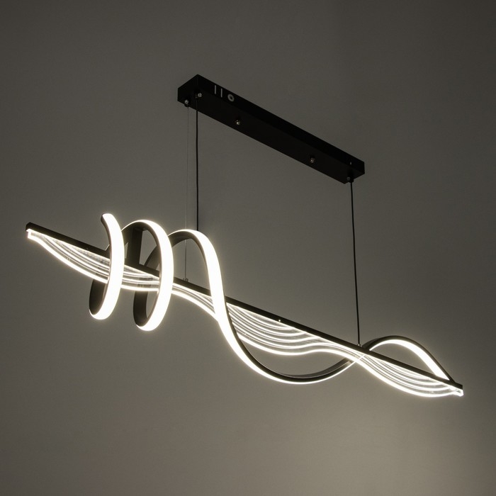 Светильник с ПДУ "Мик" LED 80Вт 3000-6000К черный 100х17х19 см