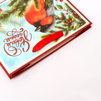 Новый год. Пакет подарочный новогодний бумажный, "С Новым Годом", 24 х 20 х 11 см.