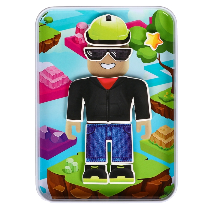 Магнитный набор &laquo;Роблики&raquo;, в жестяной коробке