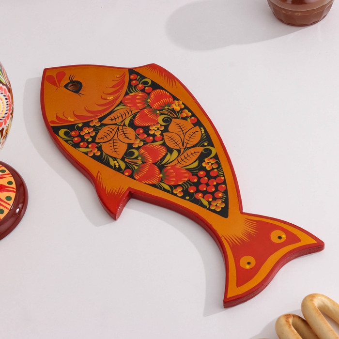 Набор разделочных досок &laquo;Рыбка Золотая&raquo;, 3 шт, хохлома