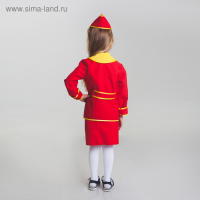 Детский карнавальный костюм "Стюардесса", юбка, пилотка, пиджак, 4-6 лет, рост 110-122 см Детский карнавальный костюм "Стюардесса", юбка, пилотка, пиджак, 4-6 лет, рост 110-122 см