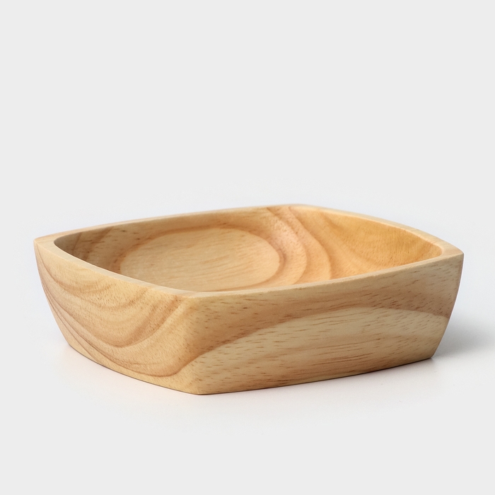 Тарелка - салатник квадратный, 10,2&times;10,2&times;3, гевея