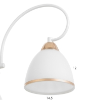 Люстра "Сампи" 3хЕ27 40Вт белый 59х59х53 см BayerLux