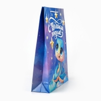 Пакет подарочный новогодний ламинированный &laquo;Змея 2025&raquo;, L 28 х 38 х 9 см