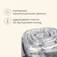 Коврик туристический Maclay, с алюминиевым покрытием, 150х200х0.2 см Коврик туристический Maclay, с алюминиевым покрытием, 150х200х0.2 см