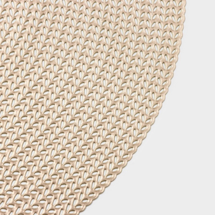 Салфетки сервировочные на стол Доляна «Тринити», d=38 см, 4 шт, цвет золото Салфетки сервировочные на стол Доляна «Тринити», d=38 см, 4 шт, цвет золото