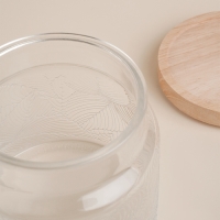 Банка стеклянная для хранения сыпучих продуктов SL Home «Ивелин», 1 л, 12×12 см, с деревянной крышкой Банка стеклянная для хранения сыпучих продуктов SL Home «Ивелин», 1 л, 12×12 см, с деревянной крышкой