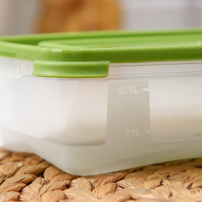 Контейнер пищевой &laquo;Каскад&raquo;, 700 мл, цвет прозрачный, крышка МИКС