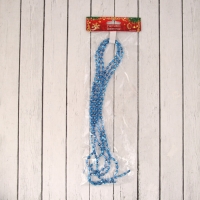 Бусы на ёлку 2 м d-3 мм "Овалы грани" синий Бусы на ёлку 2 м d-3 мм "Овалы грани" синий